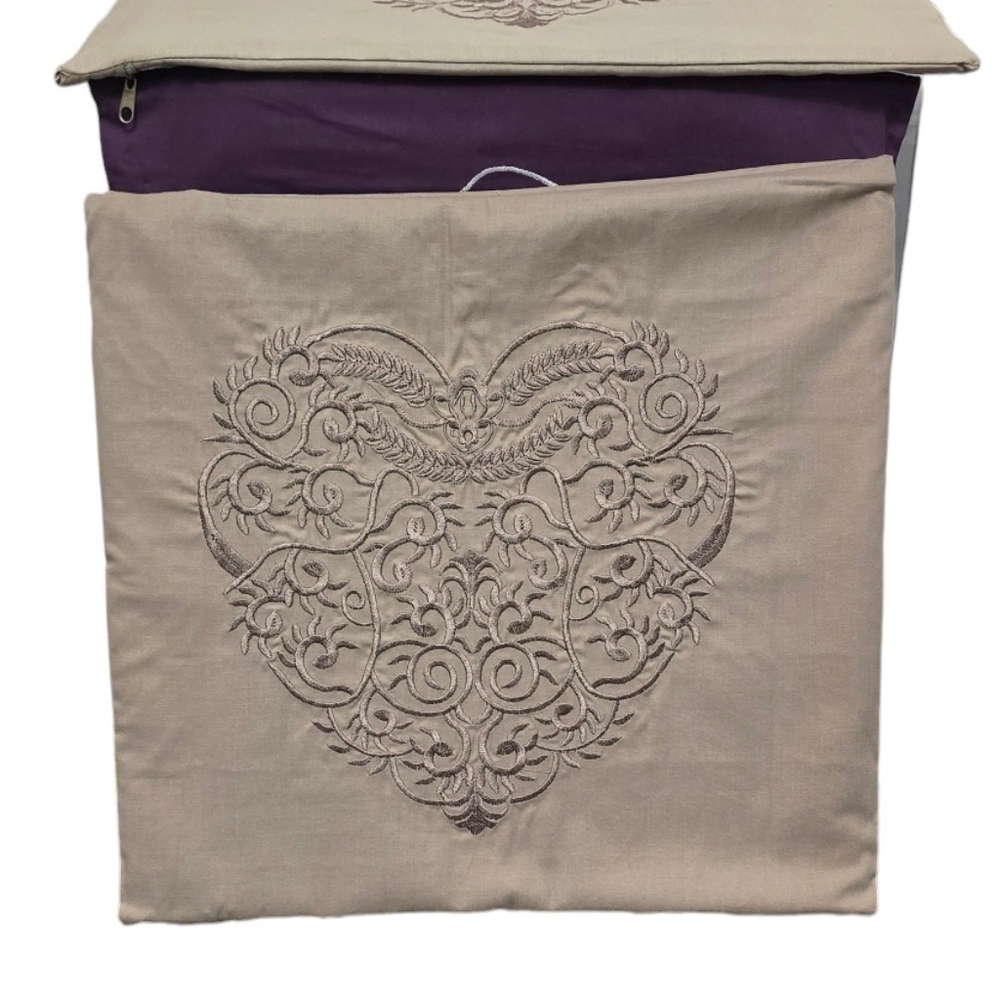 Cushion cover dark taupe color 100% Cotton size 14x14 inches